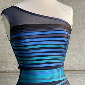 Size 2 Halston Heritage Duchesse Stripe Dress - EUC